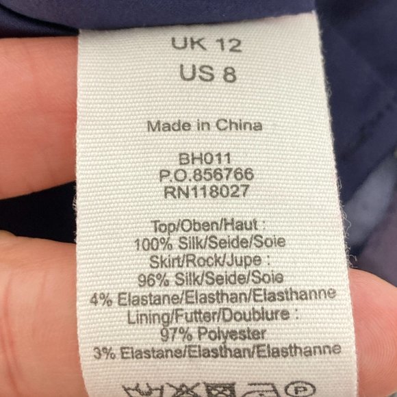 Boden Limited Edition Silk Dress Size 8 - Picture 7 of 8